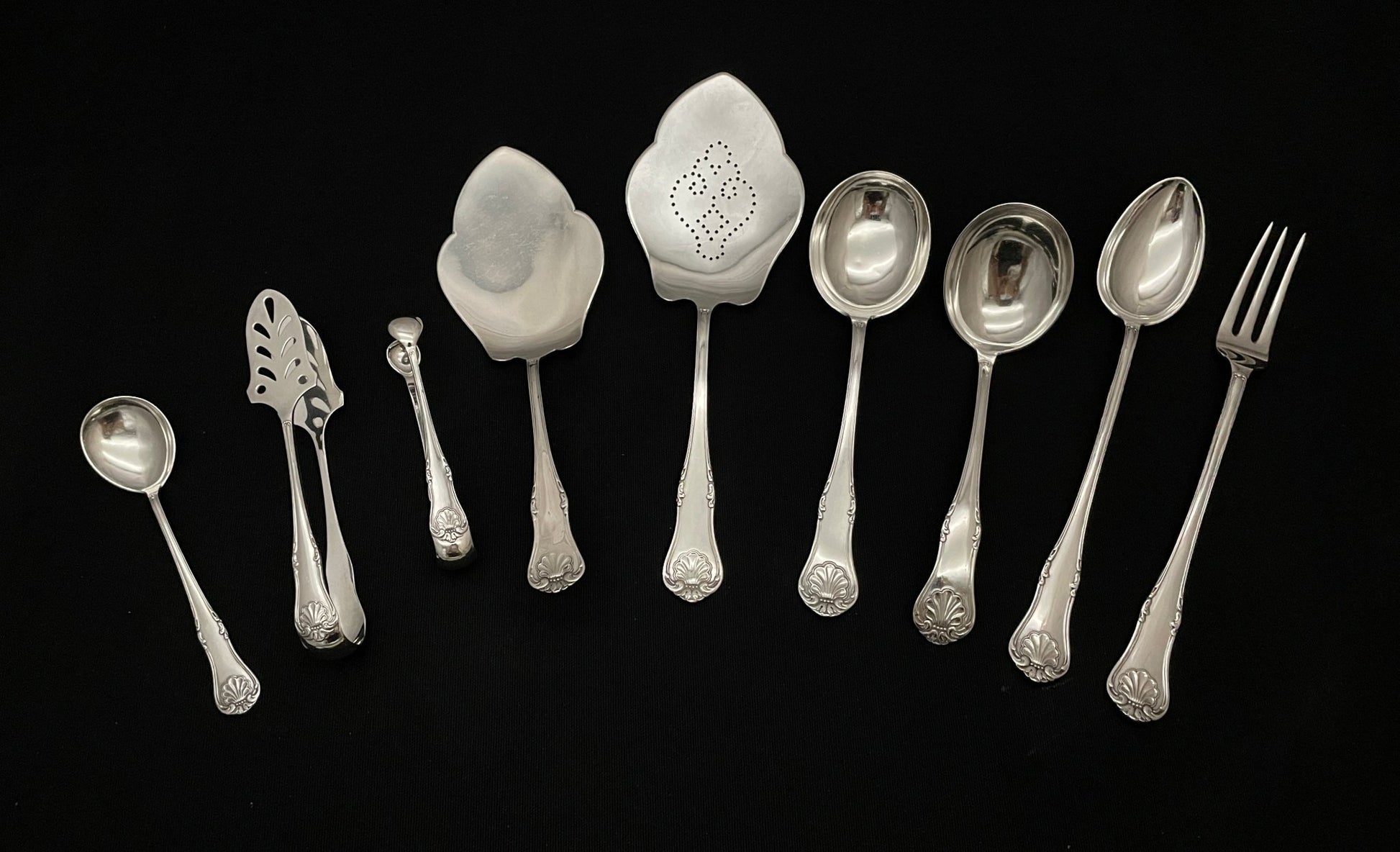 Dobbelt Presset Musling Sølvbestikk