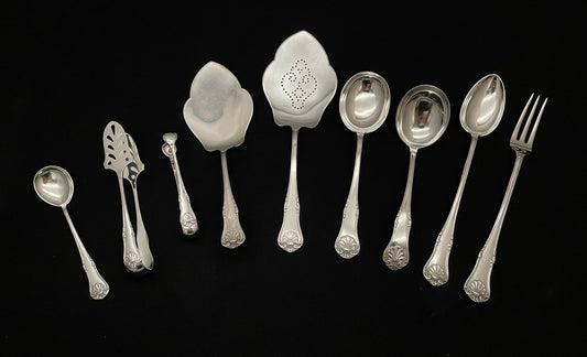 Dobbelt Presset Musling Sølvbestikk