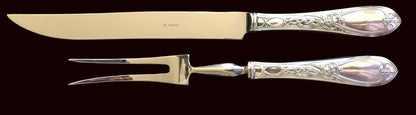 Drage / Nordisk Sølvbestikk Transjerkniv og Transjergaffel