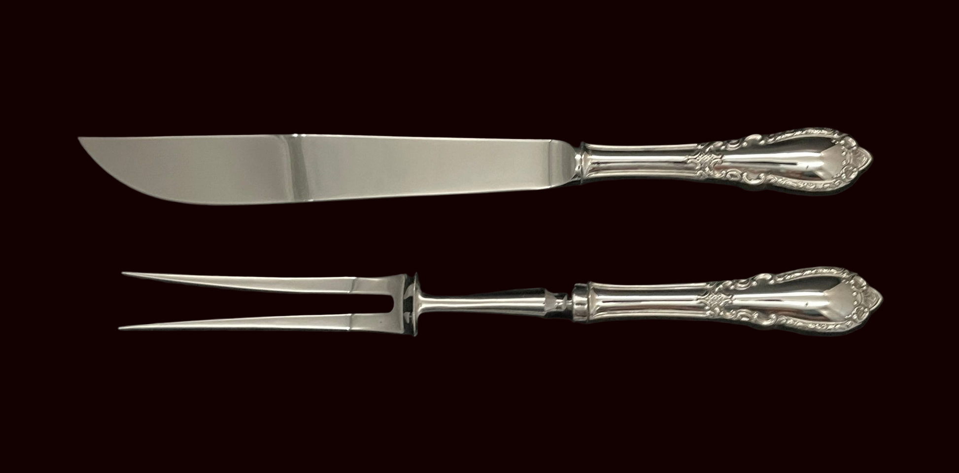 Edel Sølvbestikk Transjerkniv og Transjergaffel