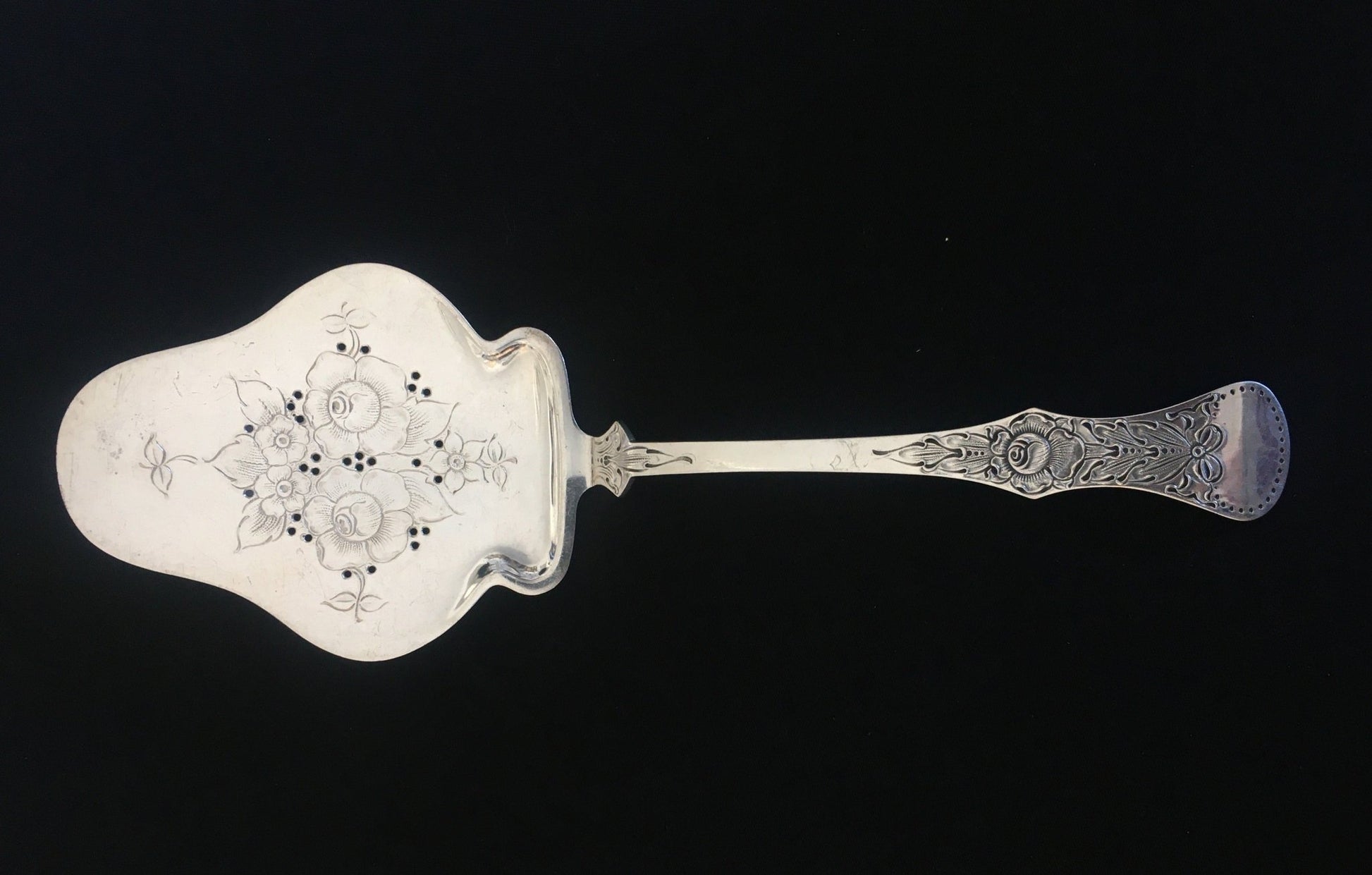 Flat Rose Sølvbestikk Fiskespade