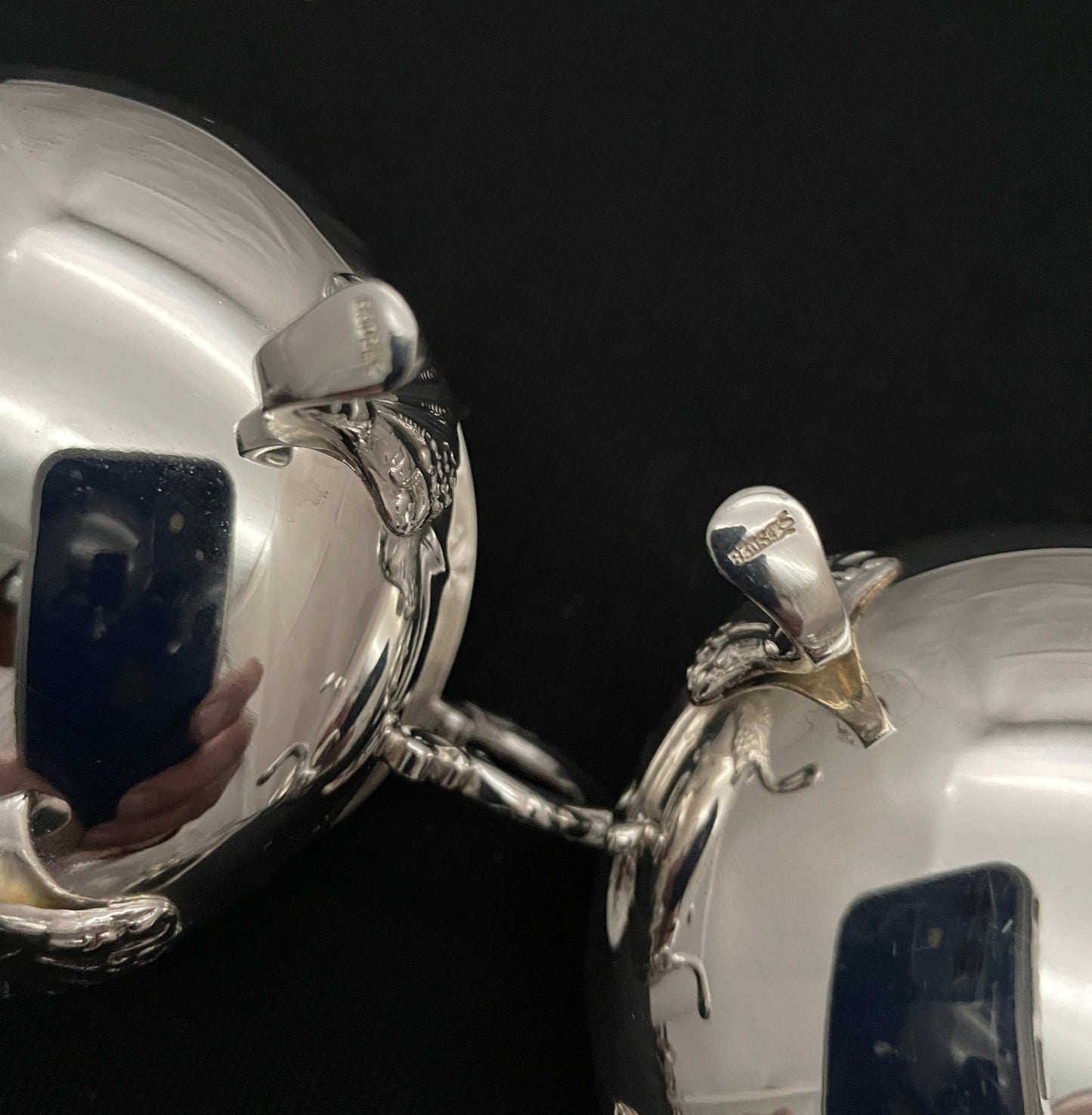 Sett nr 2 Fløtemugge og Sukkerkopp Aksel Holmsen stempel