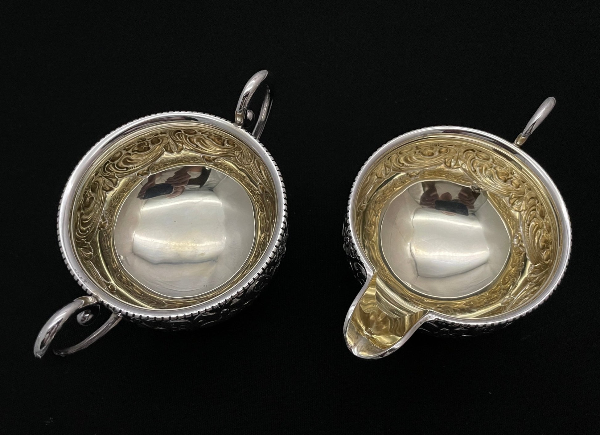 Sett nr 3 Fløtemugge og Sukkerkopp Magnus Aase ovenfra