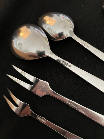 Saga silver cutlery in the 830s by Br Mylius