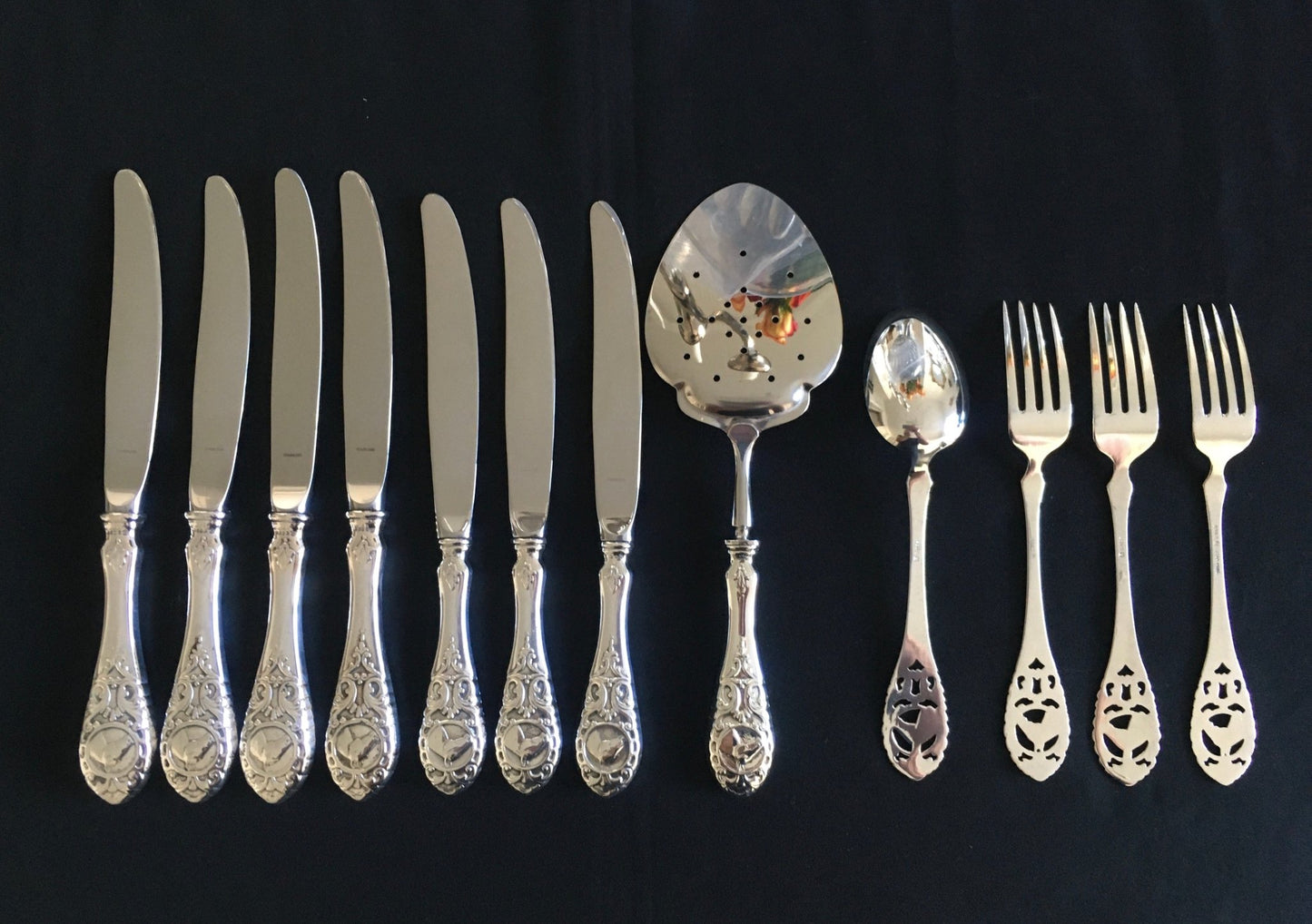 Racing silver cutlery in the 830s by Ottar Hval