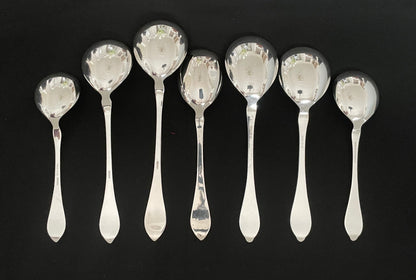 Raised Rose Silver serving spoons in the 830s Th Marthinsen