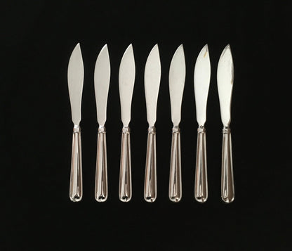 OFFER NOK 800 per piece Jubilee silver fishing knives in solid silver 830s