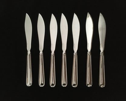 OFFER NOK 800 per piece Jubilee silver fishing knives in solid silver 830s