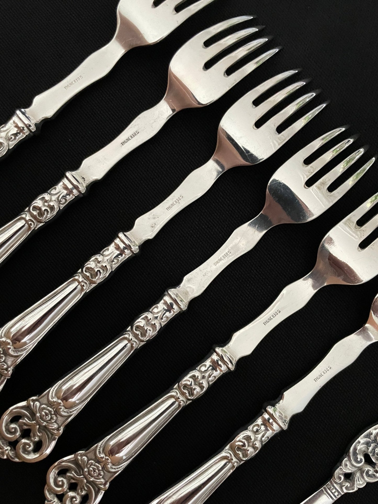 Baroque 1 silverware in 830s from Thune Silverware Factory