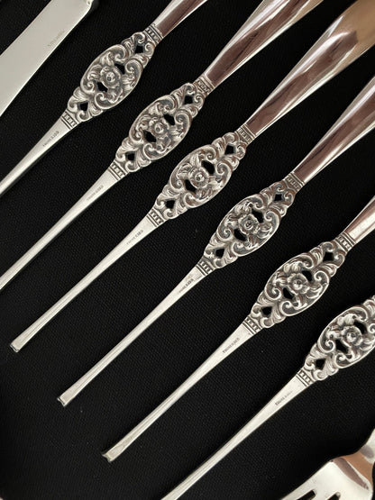 Baroque 1 silverware in 830s from Thune Silverware Factory