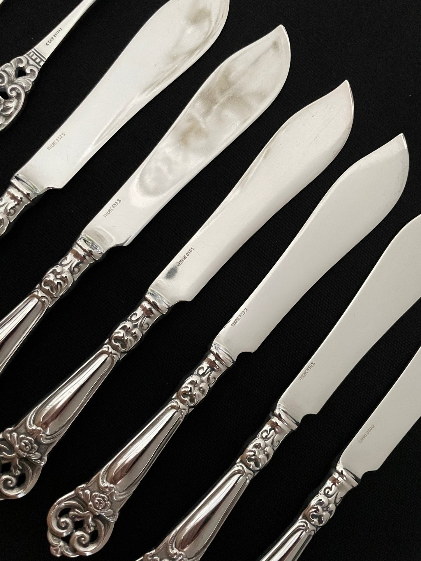 Baroque 1 silverware in 830s from Thune Silverware Factory