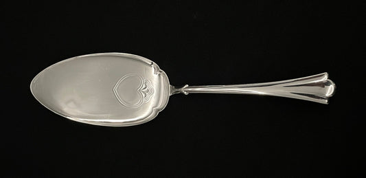 Lilje sølv kakespade 23.7 cm i 830s av Magnus Aase og Th Olsens Eftf