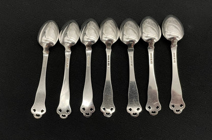 Laila silver coffee spoons and knives in various sizes in the 830s by Brødrene Lohne