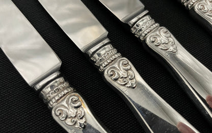 Laila silver coffee spoons and knives in various sizes in the 830s by Brødrene Lohne