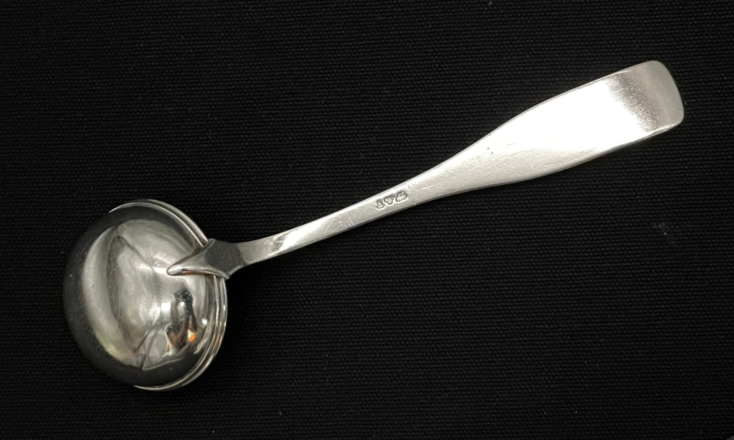 Antique Silver cream ladle in 830s by David Andersen