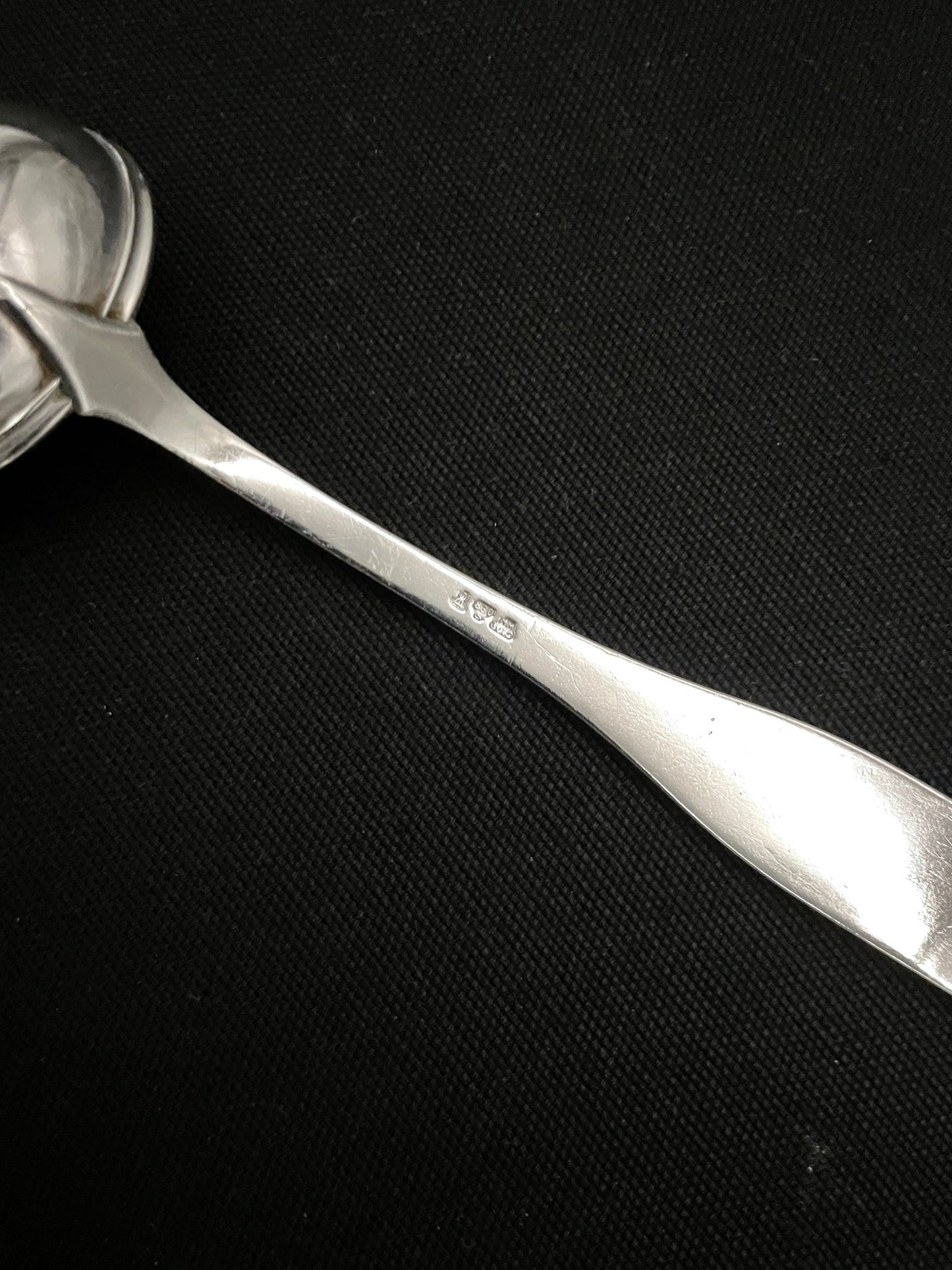 Antique Silver cream ladle in 830s by David Andersen