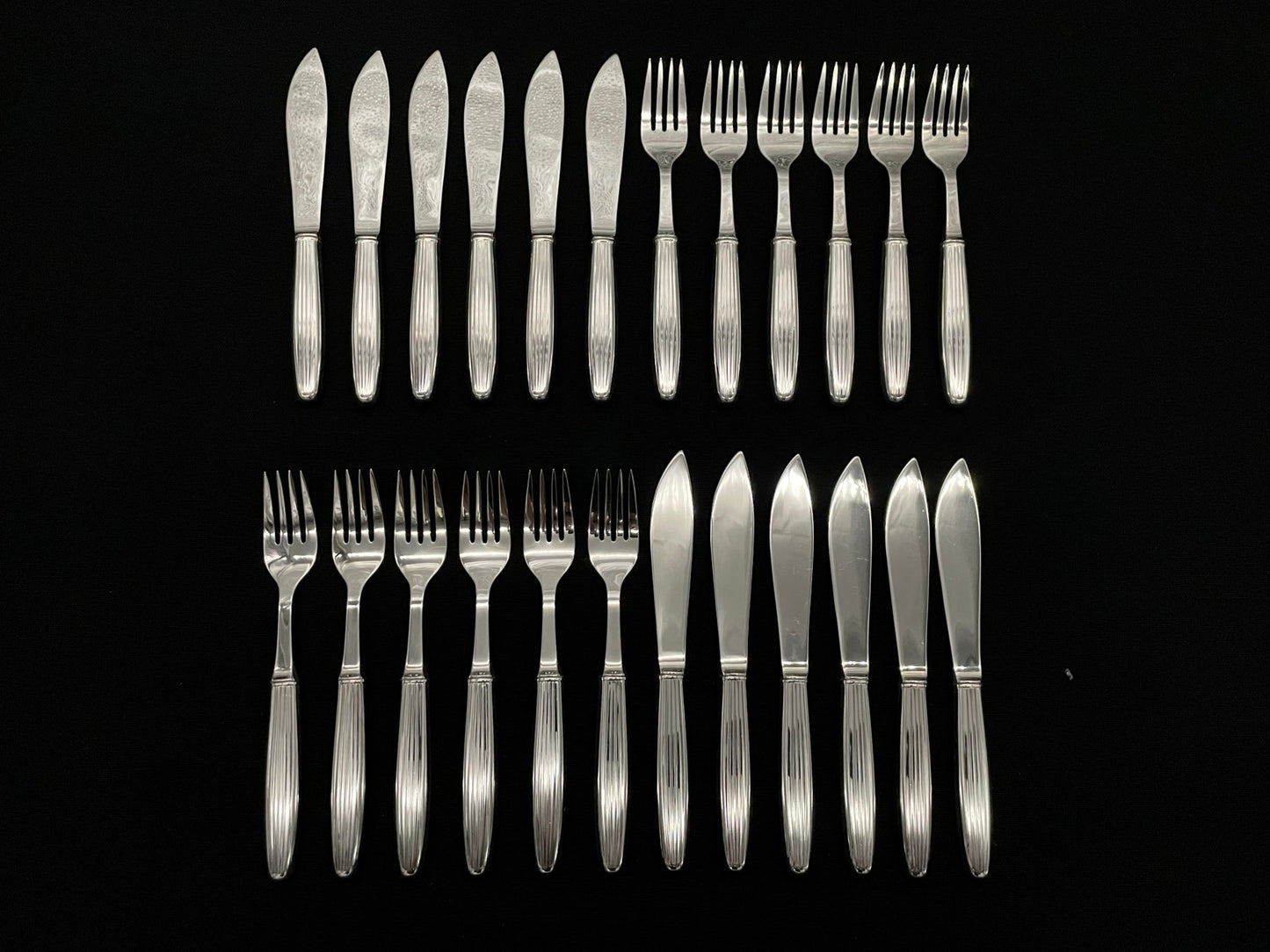 Are fish cutlery in 830s by Tostrup