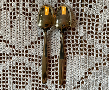 Are silver enamel dessert spoons in 925s by Tostrup