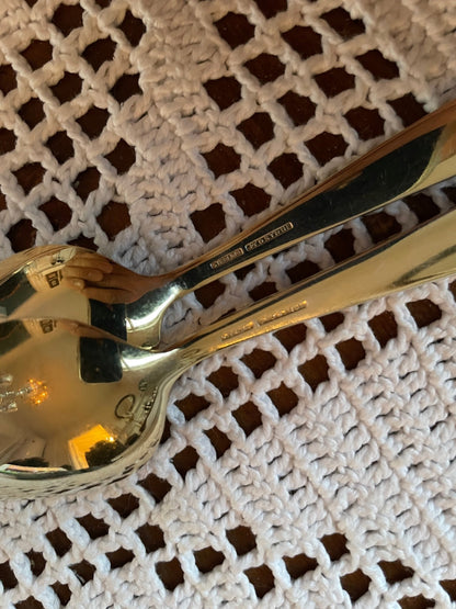 Are silver enamel dessert spoons in 925s by Tostrup