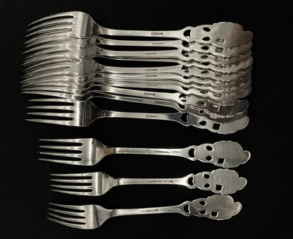 Squirrel silver cutlery in the 830s by Th Marthinsen