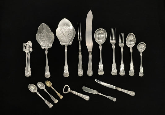 Norrøna silver cutlery in the 830s by David Andersen 1920