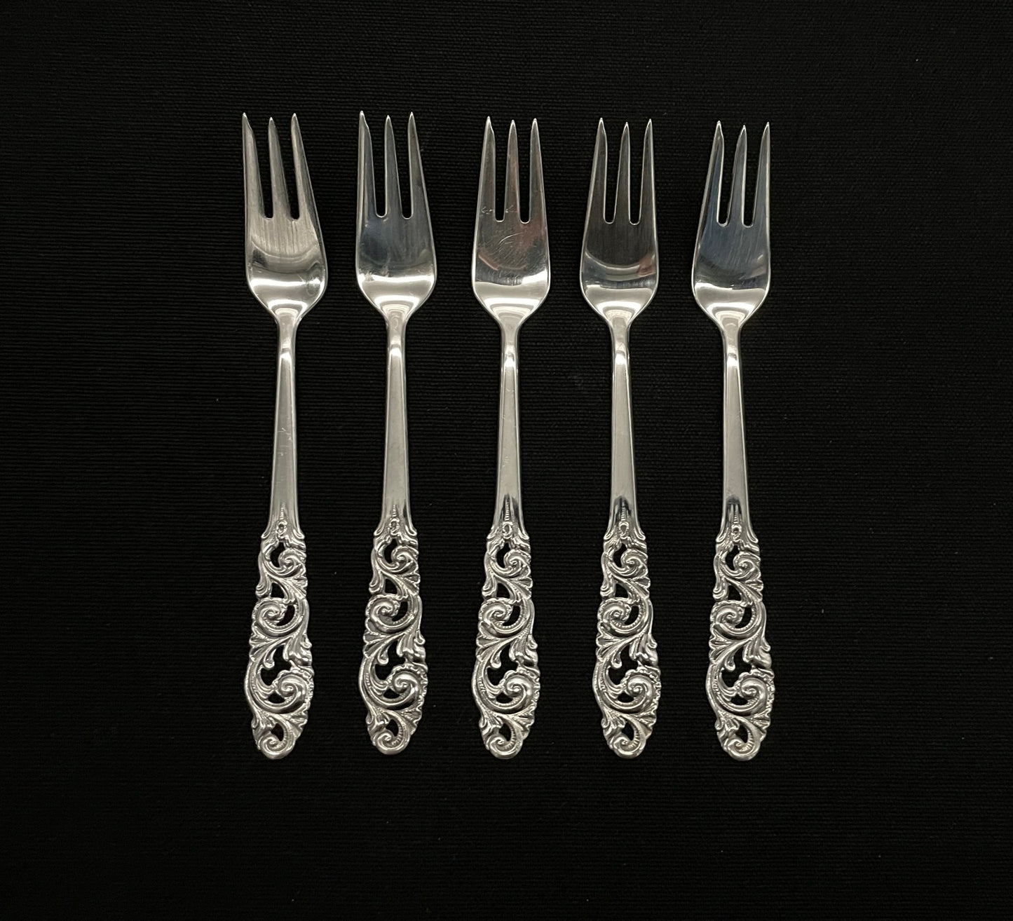 Tele silver large cake forks 16.0cm I 830s by Br Mylius