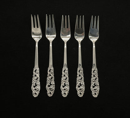 Tele silver large cake forks 16.0cm I 830s by Br Mylius