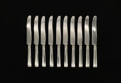 Prince Harald silver cutlery knives in the 830s by Th Marthinsen