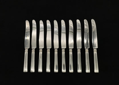 Prince Harald silver cutlery knives in the 830s by Th Marthinsen