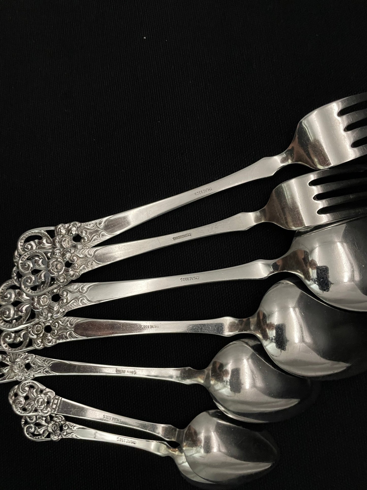 Barokk 1 silver cutlery in 830s by Thune