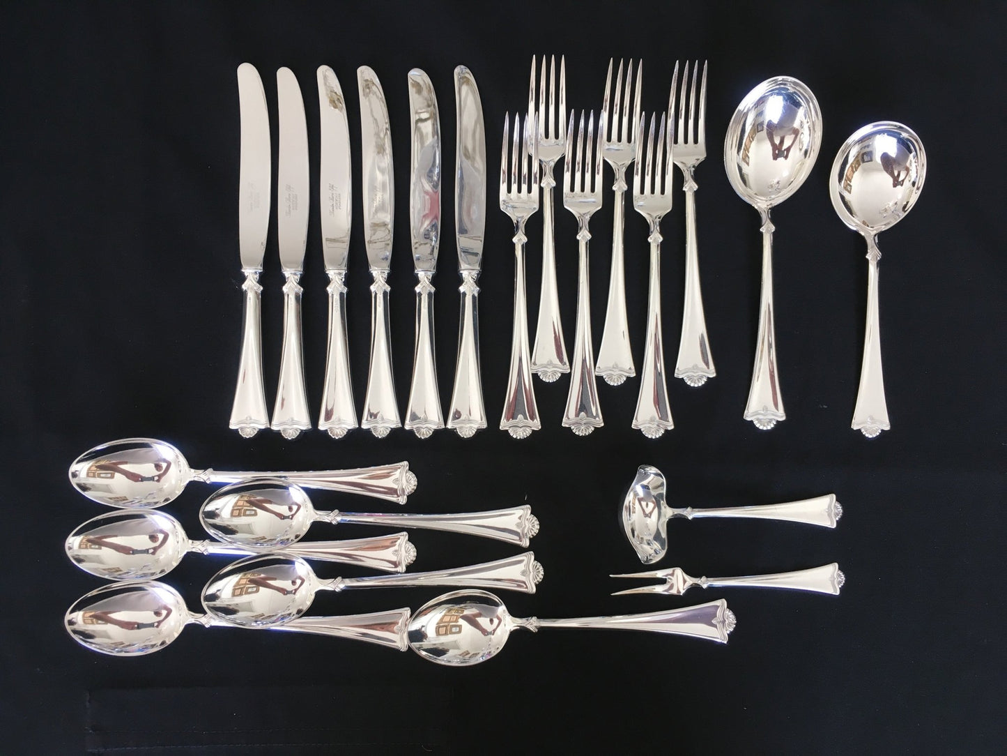 Konval silver cutlery in the 830s by Th Olsens Eftf