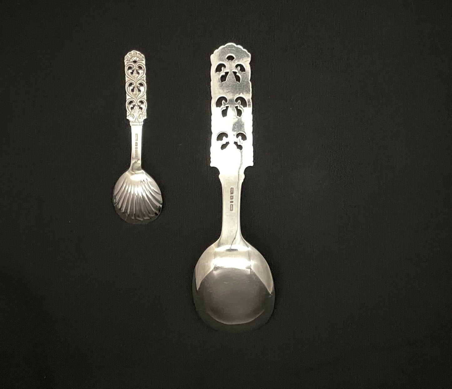 Kloster silverware serving spoon and jam spoon in the 830s by Brødrene Lohne