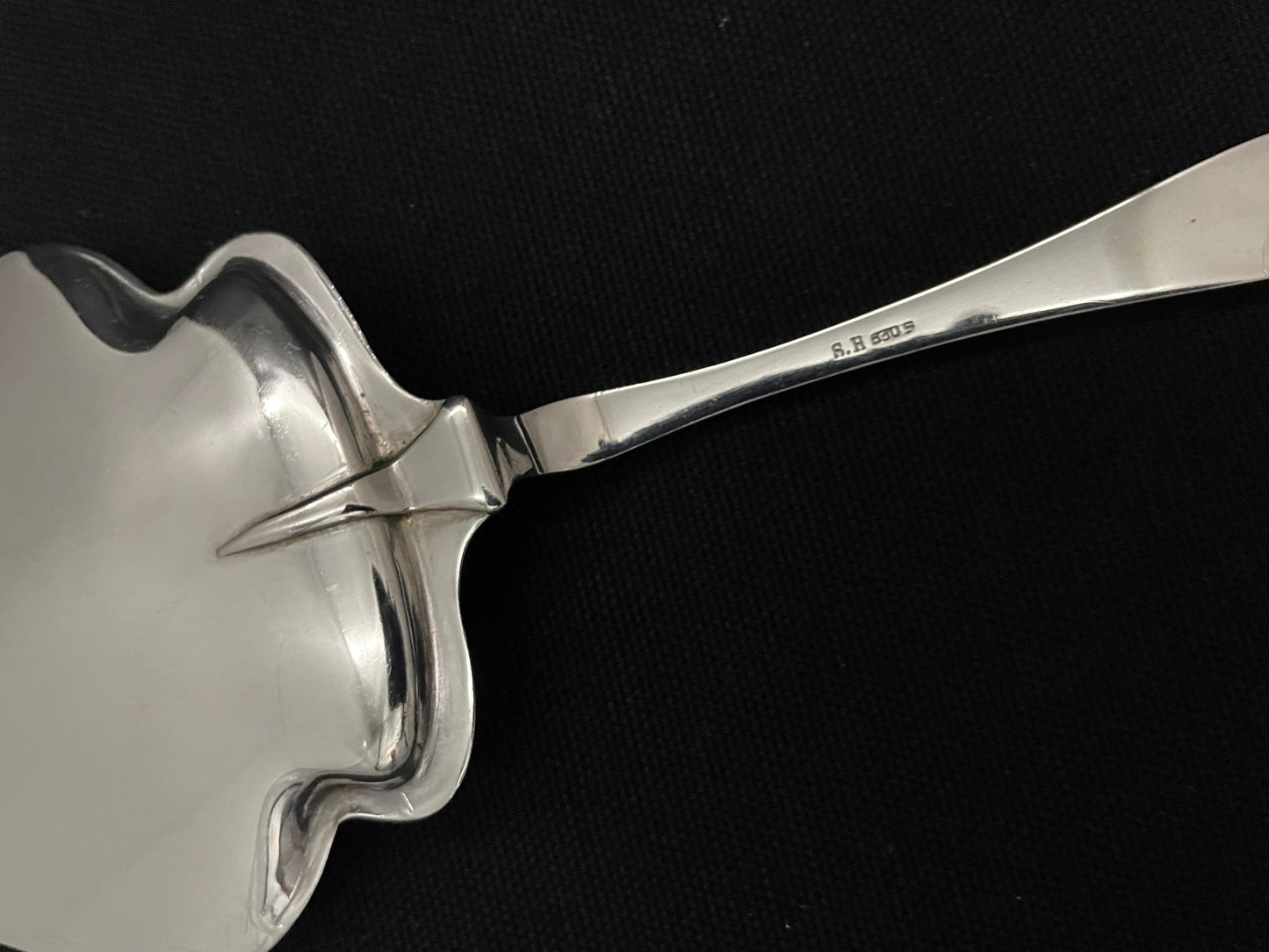 Farmercoco silver cake shovel in the 830s by Th Olsens Eftf