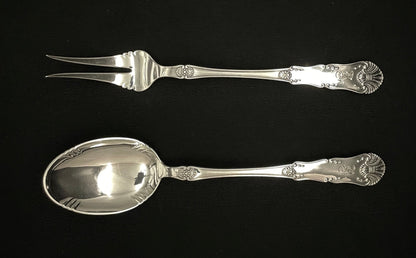 Iris silver serving pieces in various variants in the 830s by Th Olsens Eftf