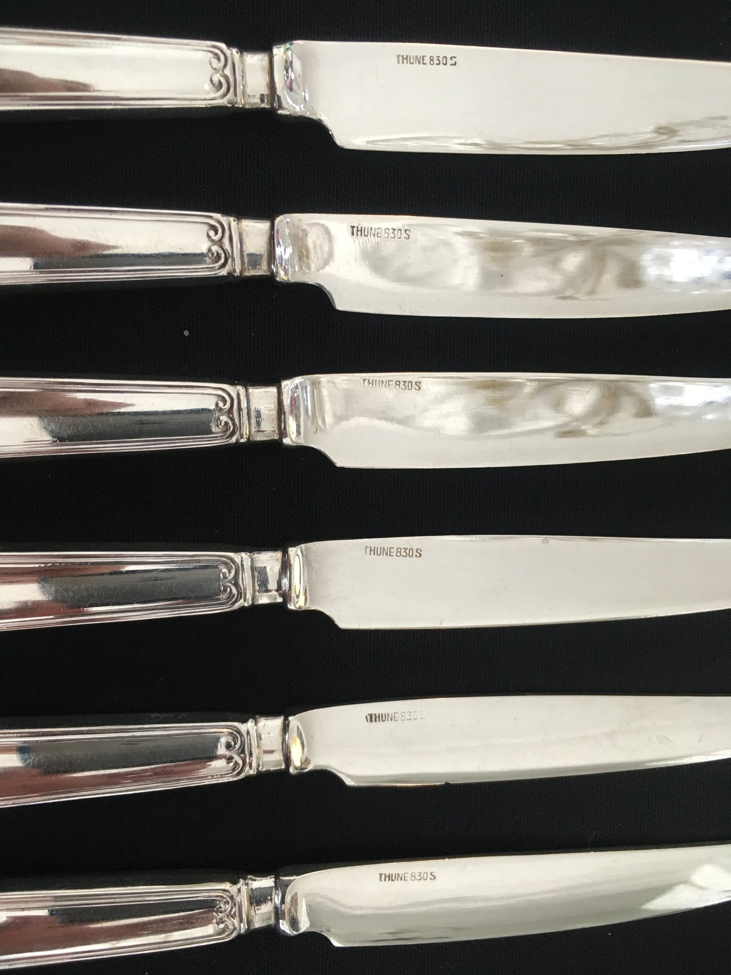 Offer Double Fluted Dessert cutlery in solid silver 830s from Thune