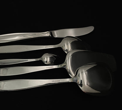 Commemorative silver cutlery in 830s Kunst & Metallindustri AS