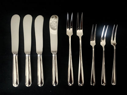 Anniversary silverware and serving parts in 830s J Tostrup