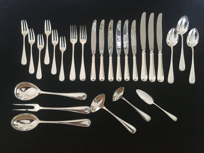 Rosendal Silver Flatware in 830s by Th Olsens Eftf.