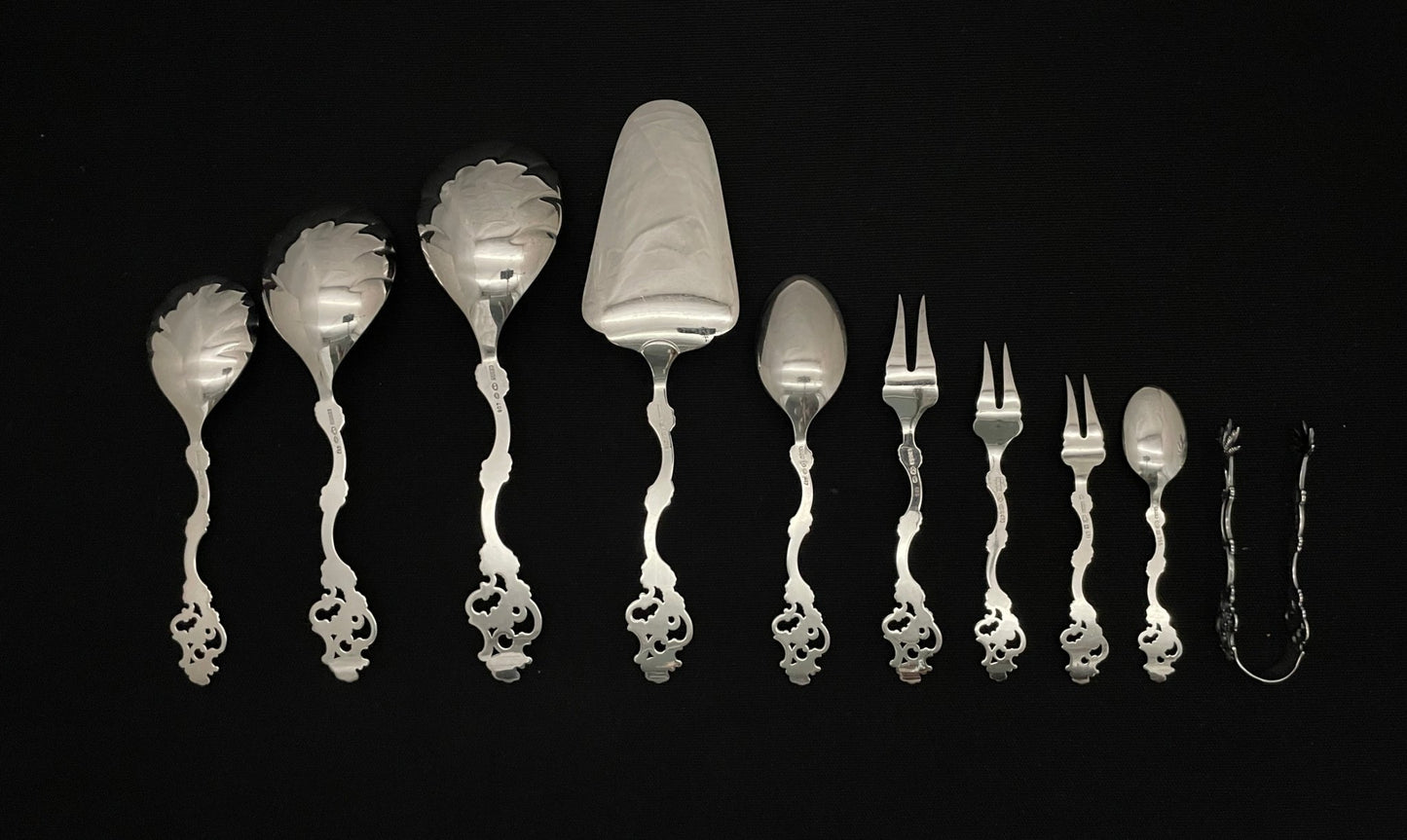 Grandmother silverware in 830s by Th Marthinsen.