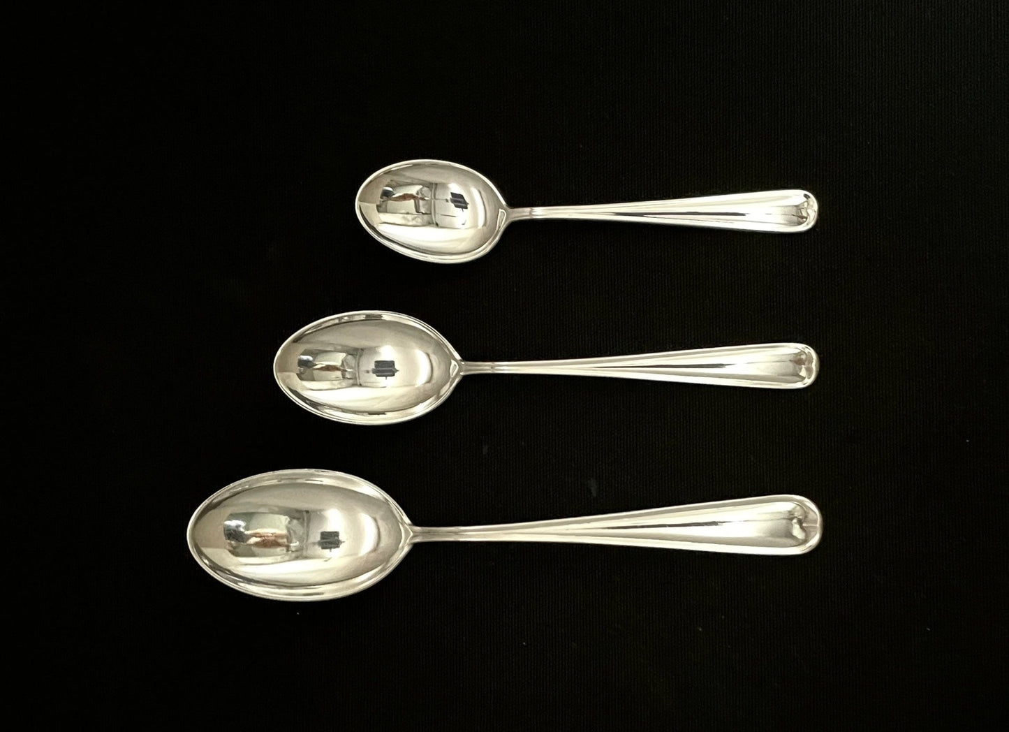 Anniversary silverware eat spoon and dessert spoon in 830s by J Tostrup