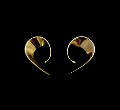 Tone Vigeland gold plated silver earrings in 925s