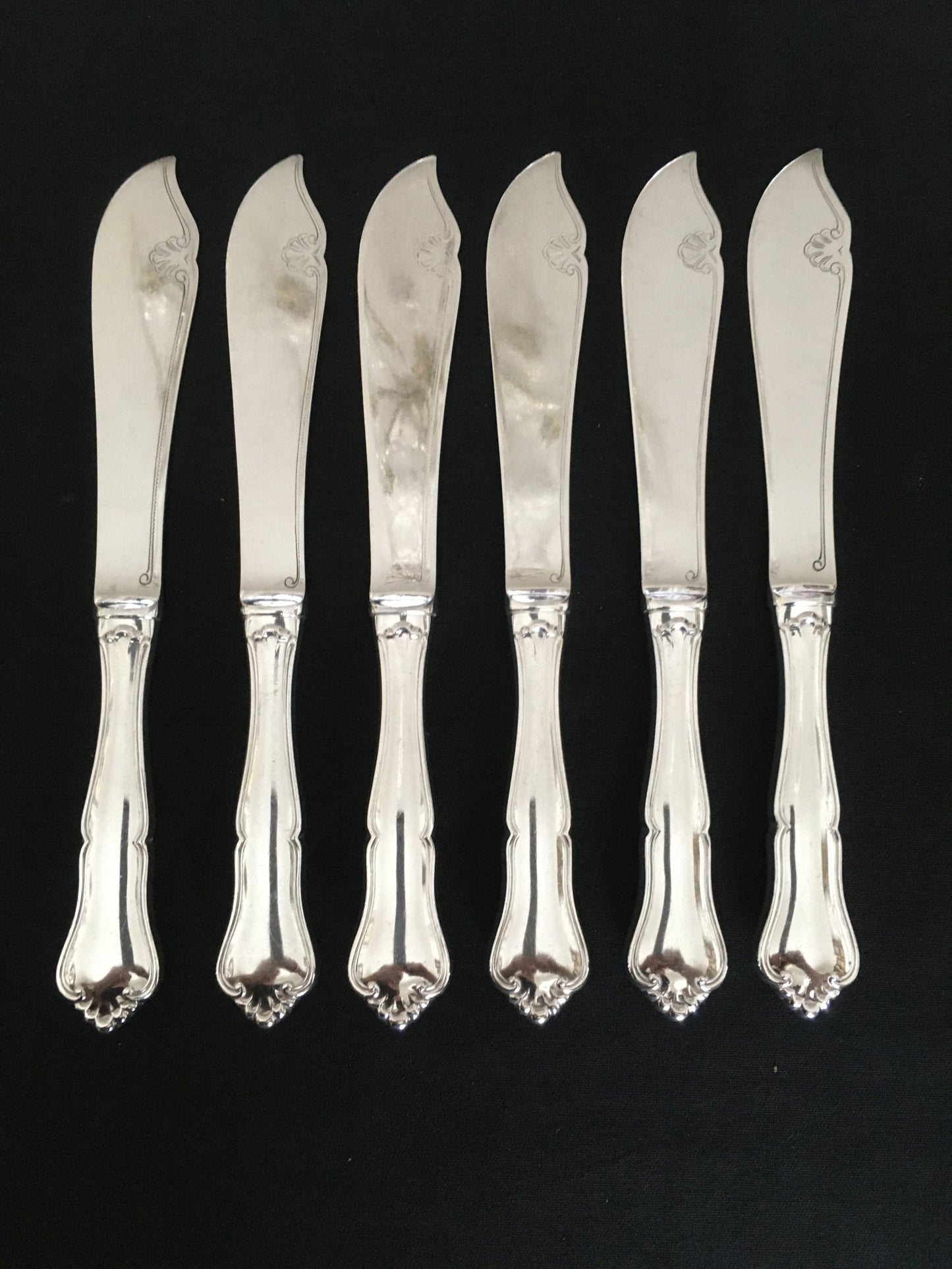 OFFER NOK 850 per piece Martha silver / Märtha silver fishing cutlery in 830s solid silver