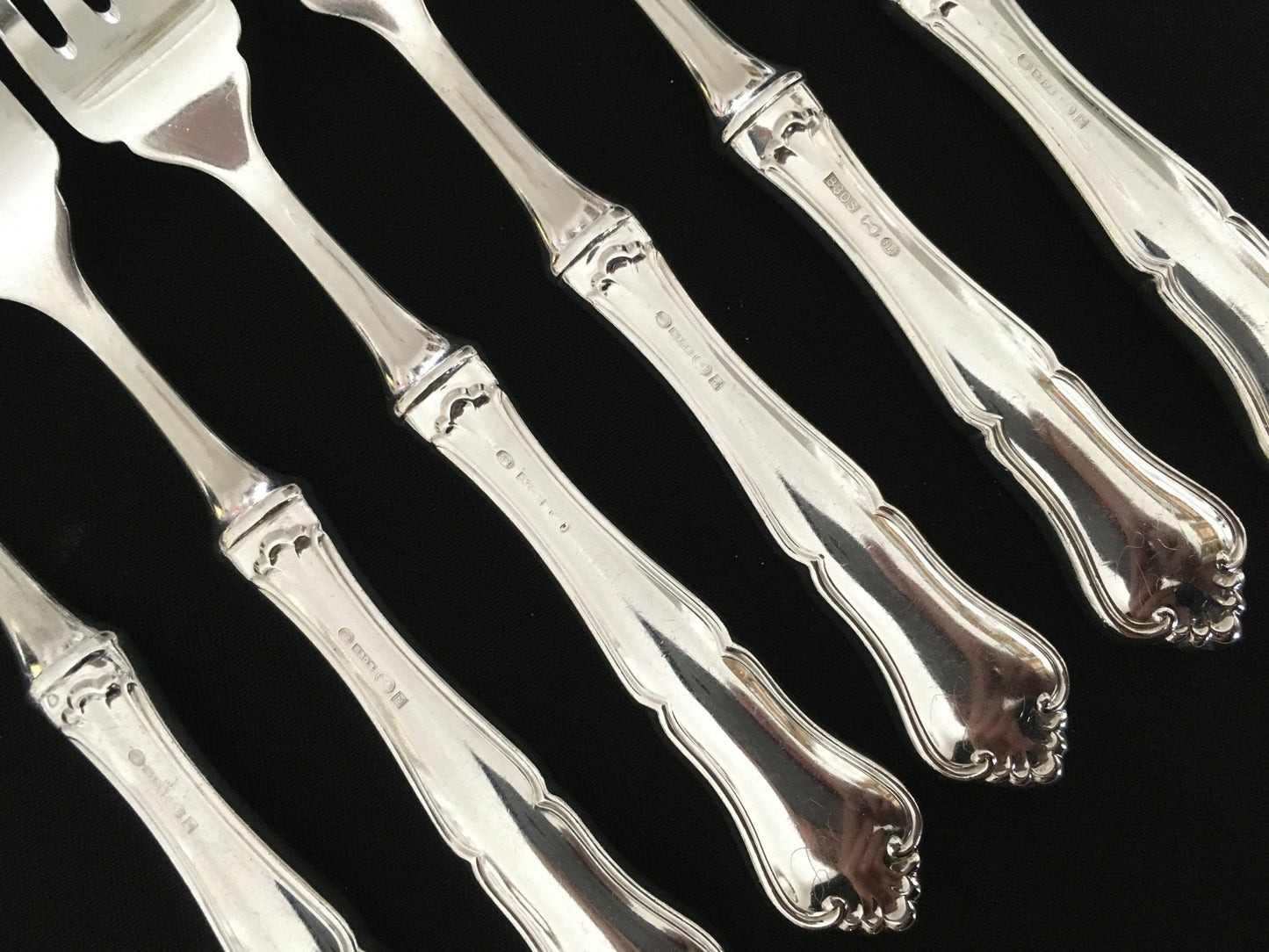 OFFER NOK 850 per piece Martha silver / Märtha silver fishing cutlery in 830s solid silver