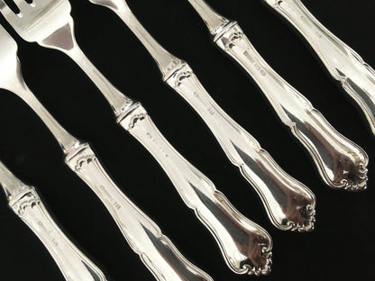 ERBJUDANDE 850 kr per styck Martha silver / Märtha silver fiskebestick i 830-tals massivt silver