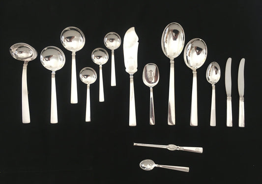 Prince Harald silver cutlery in the 830s by Th Marthinsen