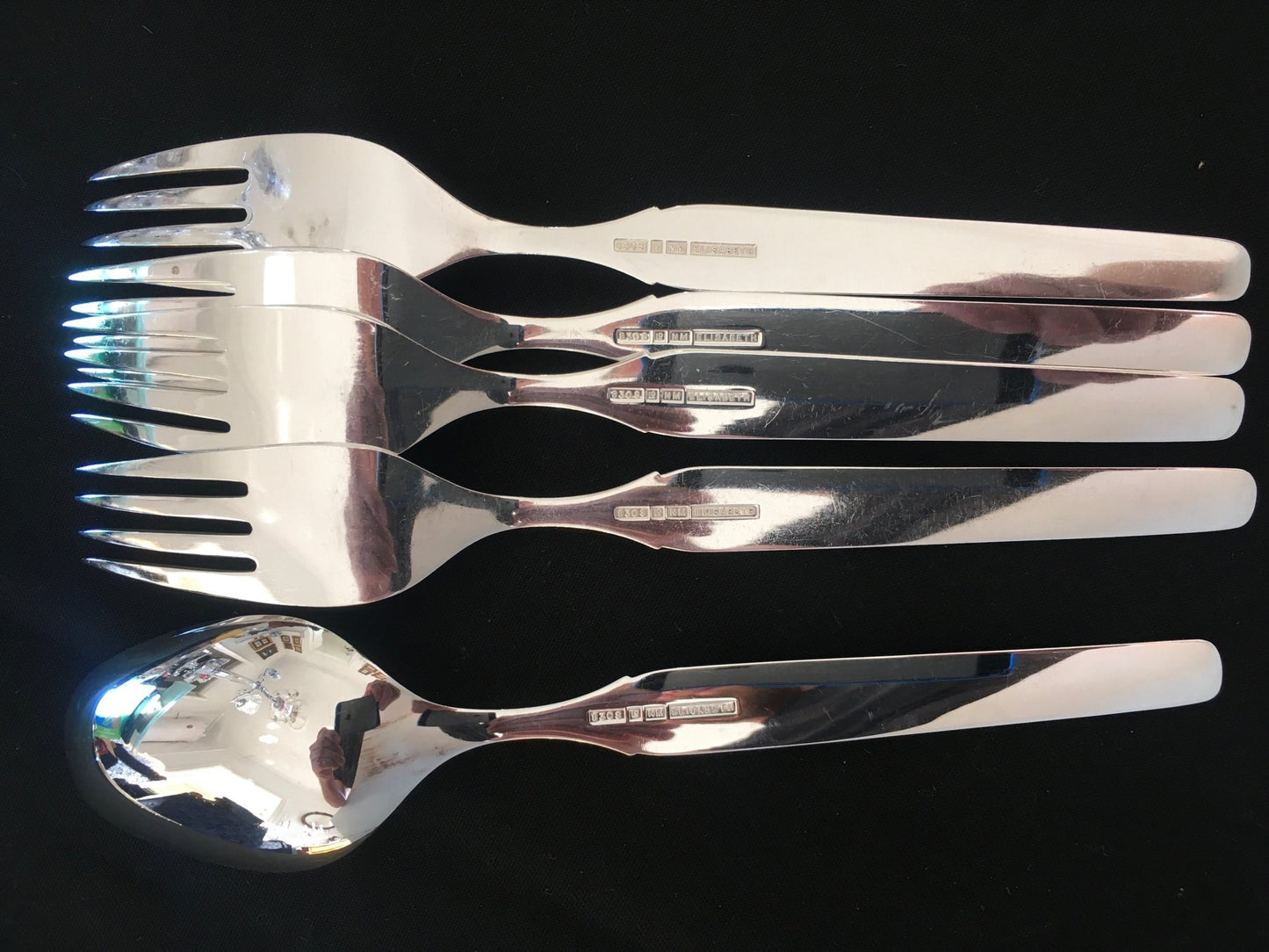 Elisabeth silverware in 830s by the Lohne Brothers