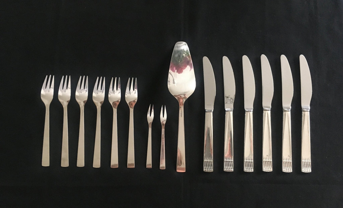 First Lady silver cutlery in the 830s by Nils Hansen Sølvvarefabrikk AS