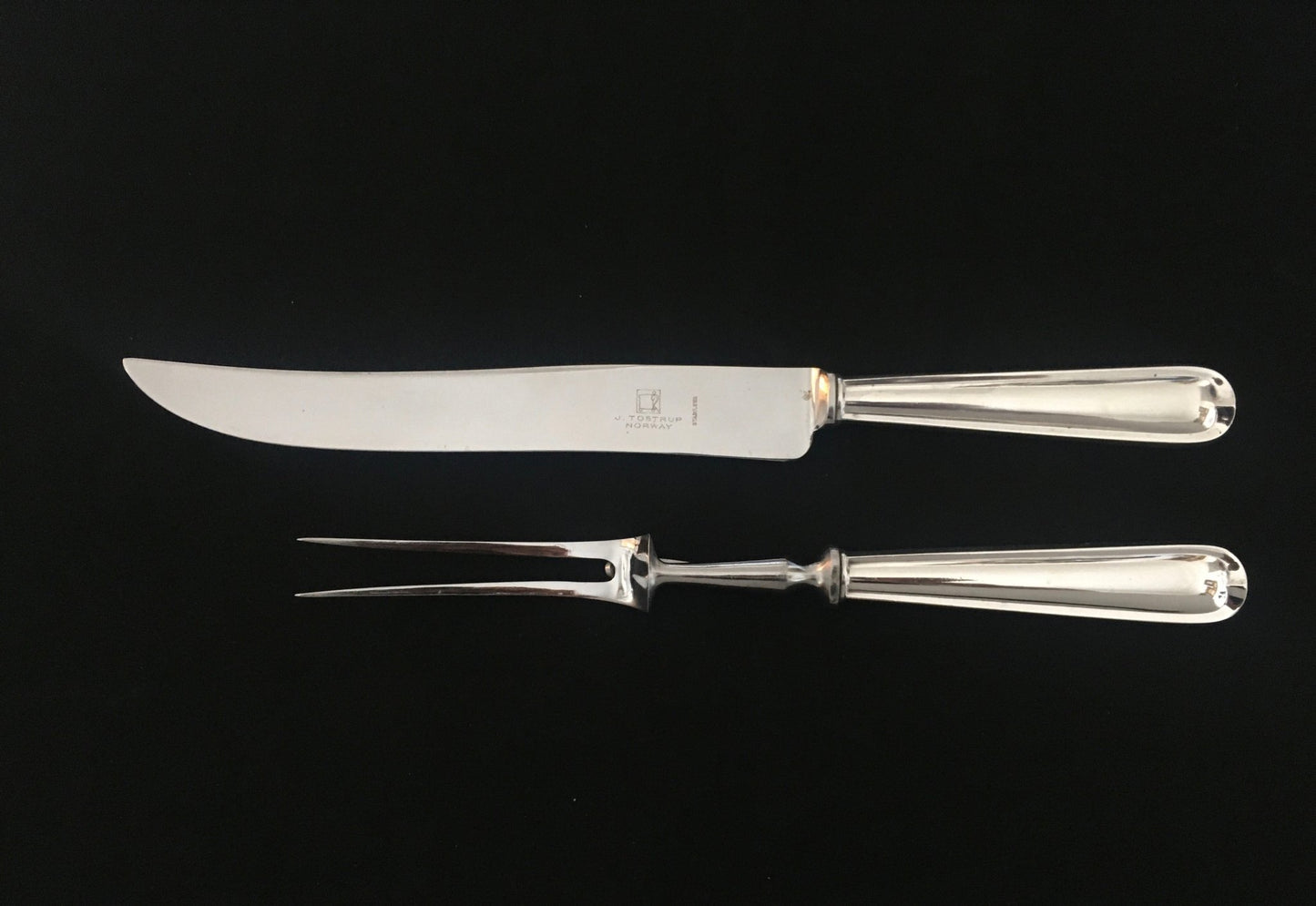 Jubileum Sølvbestikk Transjerkniv og Transjergaffel