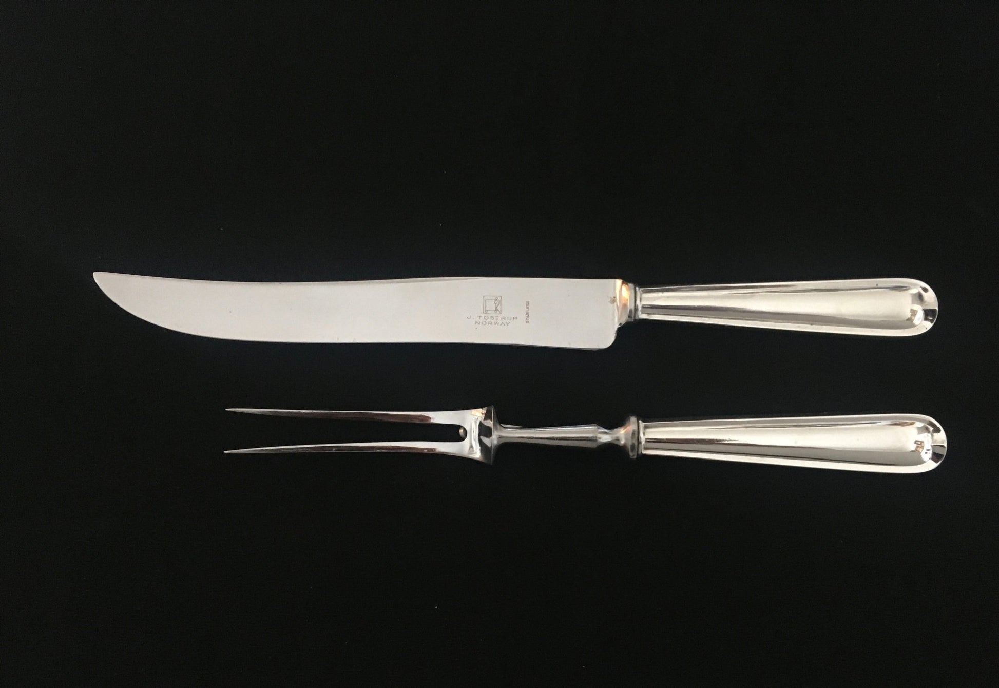 Jubileum Sølvbestikk Transjerkniv og Transjergaffel