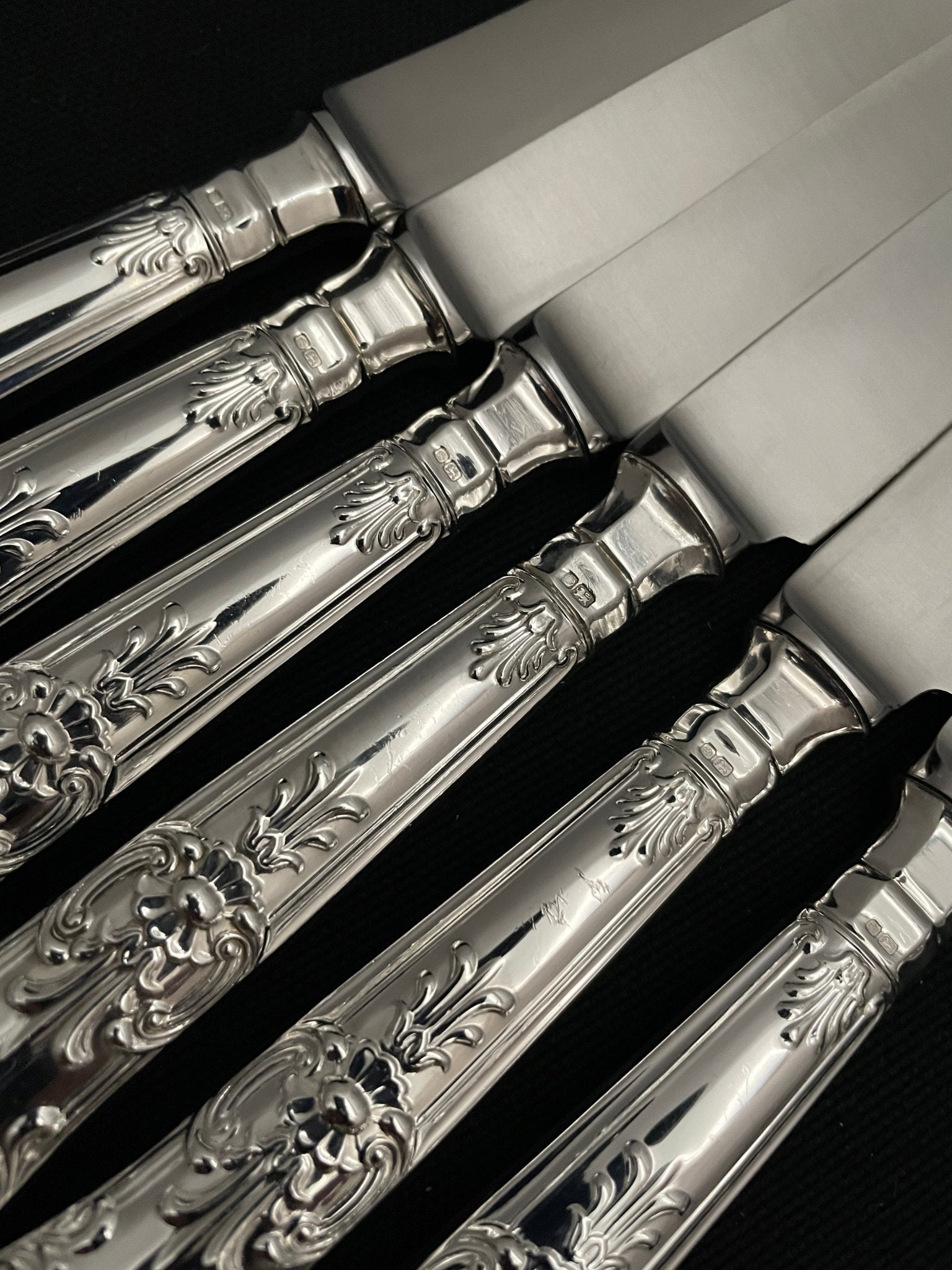 Kings Pattern Sølvbestikk Kniv Stempel